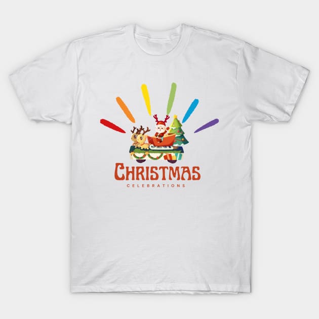 Santa's Sleigh Ride Express T-Shirt by zackmuse1